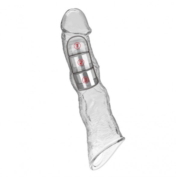PRETTY LOVE - Ragna Extension Penis Sleeve (Transparent) PRETTY LOVE - Ragna Extension Penis Sleeve (Transparent)